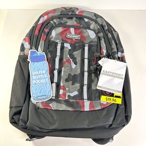Eastport Camo Backback New Water Bottle Pocket